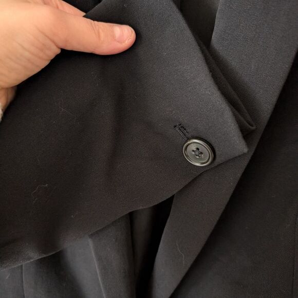 J. Crew Black One Button Twill Blazer Size 6 - Picture 6 of 11